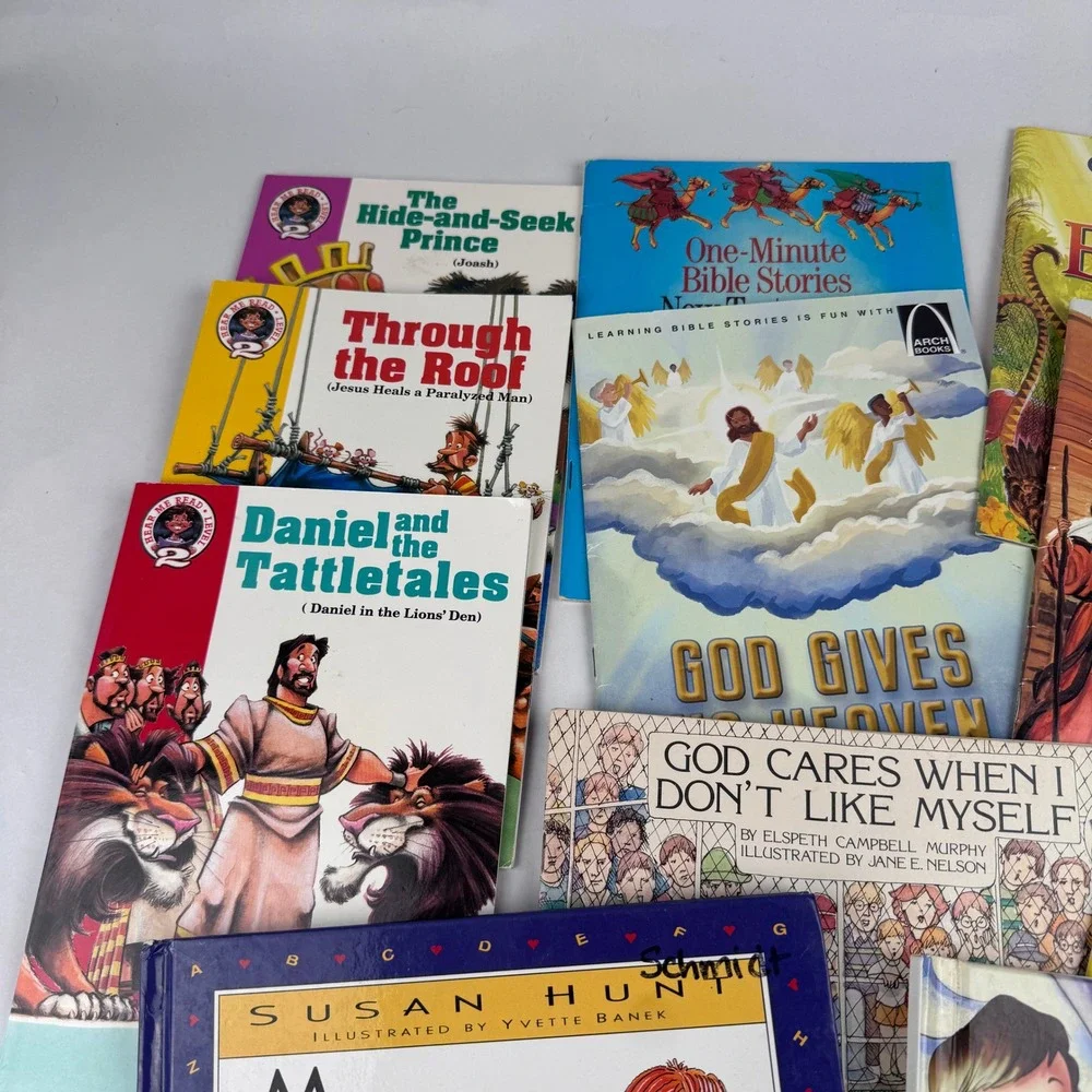 Great Bible Stories For Children and other Religious Books Lot of 9 Homeschool
